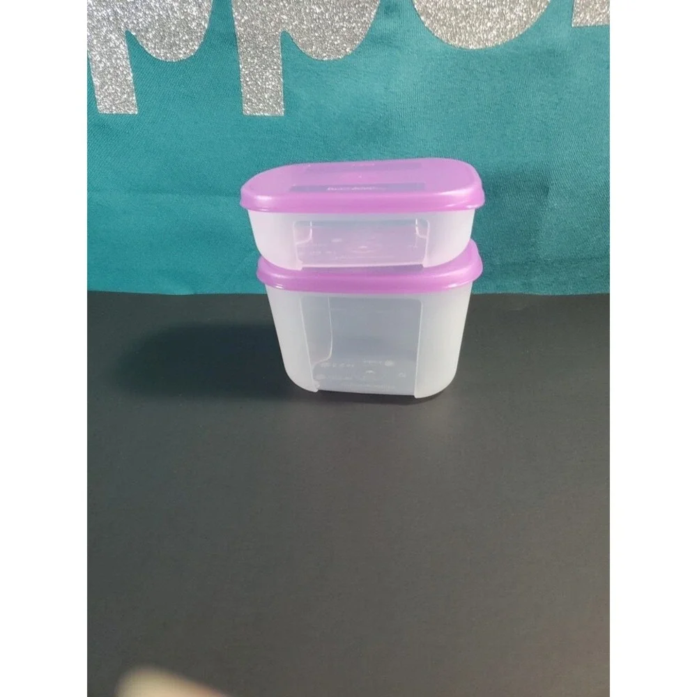 Tupperware Freezer Mates FreezeMate Herb Saver Mini Containers Set Of 2